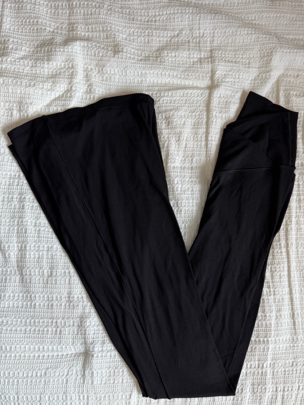 aerie Black High-Rise Flare Leggings
